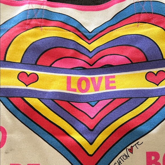 Brighton Pink and Blue Circular Pattern Tote Rainbow bright tote - Picture 7 of 7